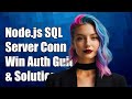 Node.js SQL Server Connection: Windows Authentication Guide & Solutions