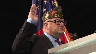 2021-2022 VFW National Commander Fritz Mihelcic Placement of Cap and Badge and Oath