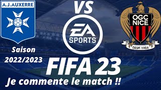 Auxerre vs Nice 11ème journée de ligue 1 2022/2023 / FIFA 23 PS5