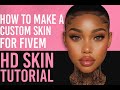 How to make a custom face for FIVEM | HD Skin Reference Tutorial