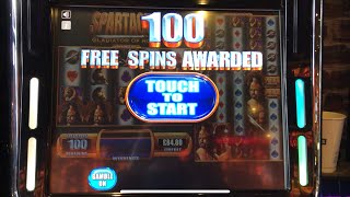 400+ Free spins Spartacus special . 100+ free spins on each stake ( 20p, 50p, £1 and £2 )