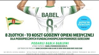 Przyjdź na mecz Lechia Gdańsk - Wisła Płock. Podaruj Bąbla Bąblowi