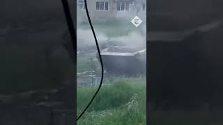 Ukrainian BMP-2 in action during the battle for Bakhmut