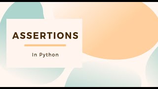 Python Assertion Concept in Tamil | Python Tutorial for Beginners