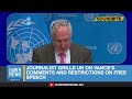 un responds to vance’s comments on immigration and restrictions on free speech dawn news english