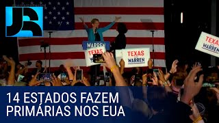 Eleições nos EUA: 14 estados fazem primárias para escolher o adversário de Trump