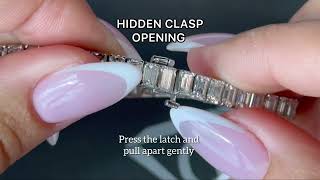 How to Open a Tennis Bracelet Hidden Clasp - Step-by-Step Tutorial