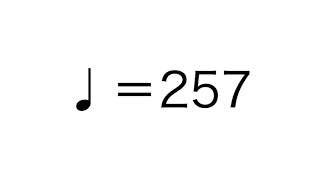 楽器練習用メトロノーム　テンポ257