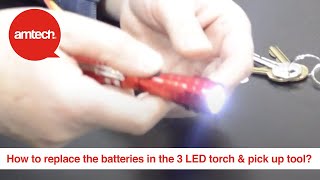 How To Replace The Batteries In The 3 LED Telescopic Torch \u0026 Magnetic Pick Up Tool