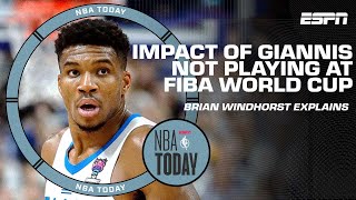 Brian Windhorst on impact of Giannis not playing for Greece at the FIBA World Cup | NBA Today