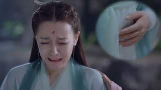 Fengjiu finds she is pregnant,mistakenly think  Emperor not love her, can't help crying