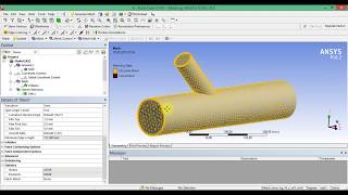 Урок 1.2. Построение сетки в ANSYS Workbench (ANSYS Mesh) для ANSYS CFX