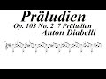 anton diabelli op. 103 no. 2 7 preludes