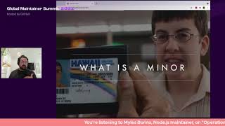 Global Maintainer Summit 2021: Myles Borins Operationalizing and Scaling