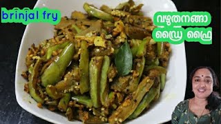 Easy Brinjal Fry || ഈ വഴുതനങ്ങ ഫ്രൈ ചോറിനും ചപ്പാത്തിക്കും സൂപ്പറാ || Vazhuthananga Dry fry