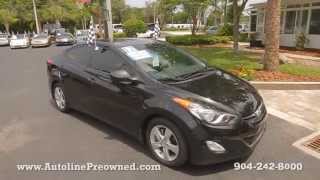 Autoline Preowned 2012 Hyundai Elantra GLS Walk Around Review Test Drive Used For Sale Jacksonville