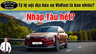 Tỷ lệ NỘI ĐỊA HÓA của xe VinFast là bao nhiêu ? | Tuấn Đạt VinFast