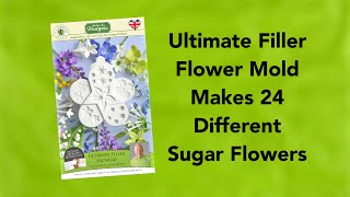 Filler Flower Mold Creates 24 Different Sugar Flowers Part 1