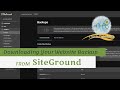 How to download a website backup with siteground hosting