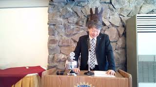 第2714回例会会長挨拶 斎藤衛会長