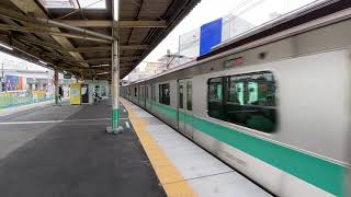 常磐緩行線E233系2000番台マト7新松戸駅発車