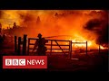 California wildfires force thousands from homes in sweltering temperatures - BBC News