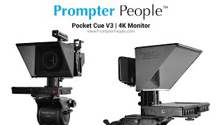 Pocket Cue V3 4K | 1800 NIT Monitor and Smartphone Prompter