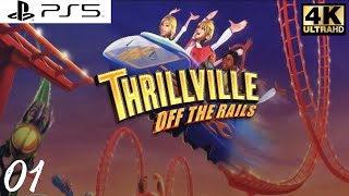 Thrillville Off The Rails (PS5) Let's Play Part 1 Thrillville Stunts - No Commentary [4K60fps]