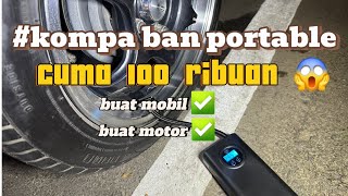 kompa ban portable buat mobil dan motor ⁉️murah cuman 100 ribuan