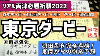 東京ダービー 2022 総力戦でお届けする展開予想 馬場と羽田盃と逃げと脚を溜める馬！