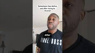 Tottenham Fans before and after losing to Arsenal… #shorts