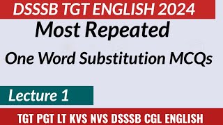 Important One Word Substitution MCQs || Million Minds English || Lecture 1 ||