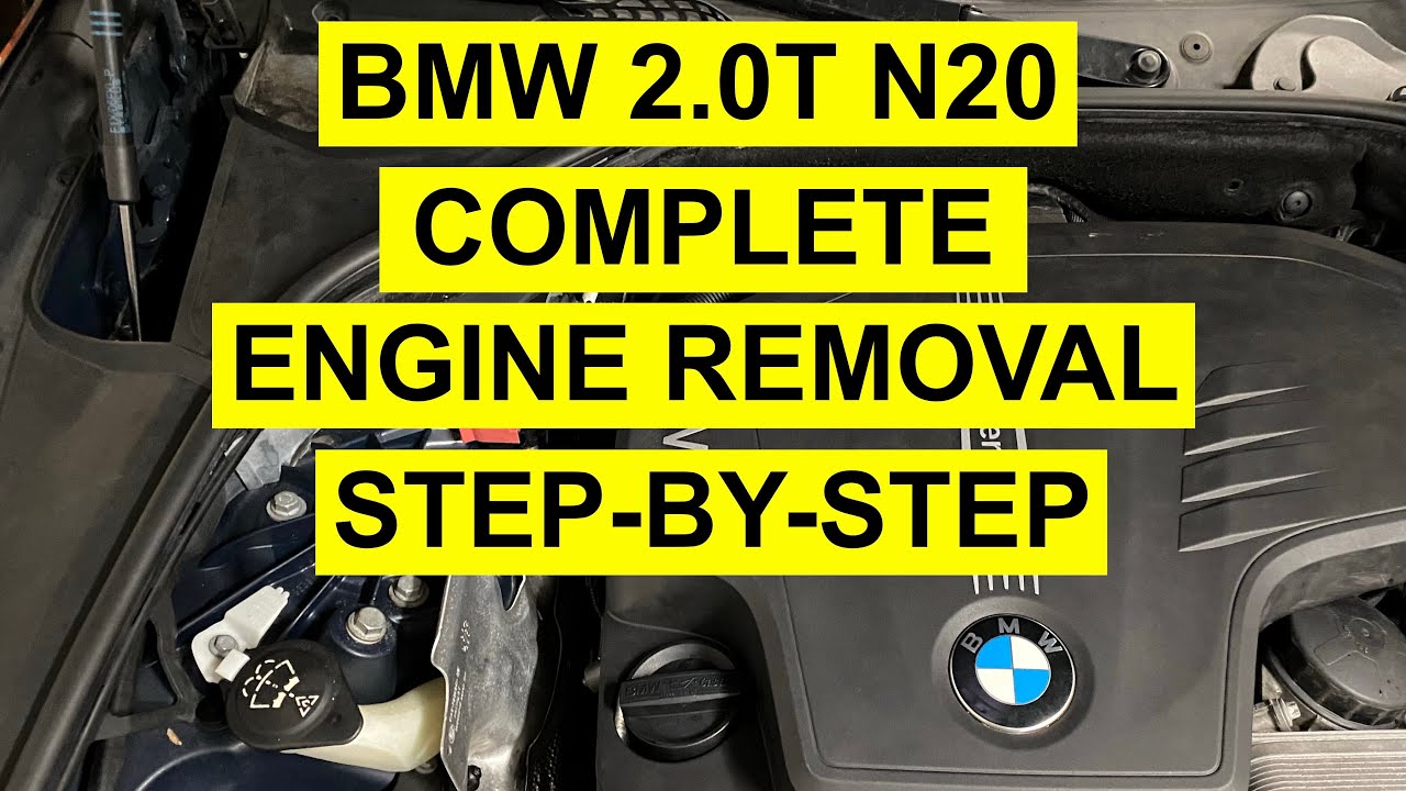 BMW 2.0 Turbo Complete Engine Removal 2010-2017 6 Gen N20 F10 - 1, 3, 5 ...