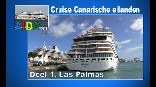 Aida Sol vertrekt uit de haven van Gran Canaria voor een cruise naar vijf eilanden