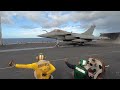 French Rafale fighter jets operate with USS George H.W. Bush (CVN 77) 4K
