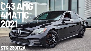 2021 C43 AMG Black W/ Red Int