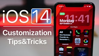 iOS 14 customization tips and tricks! + battery percentage on home screen