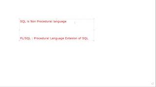 Day 1: SQL and PL SQL