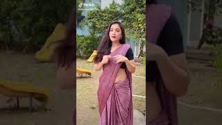 saree navel queen🔥 #saree #beauty #tiktok #navel🔥 #addicted #Indian #reels #trends #dance #backless