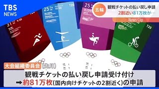 五輪観戦チケット、約81万枚を払い戻し【Nスタ】