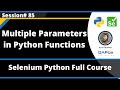 Python Functions - Multiple Parameters (Selenium Python - Session 85)