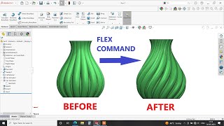 ☑️Solidworks Flowerpot Flex command | Solidworks Commands