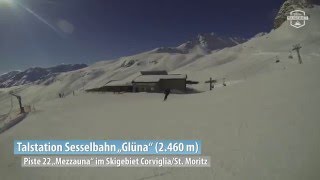 Skigebiet Corviglia/St. Moritz: Piste 22 \