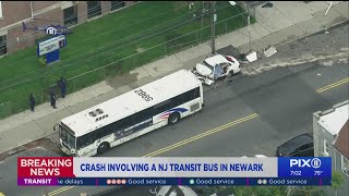At least 4 hurt when car hits NJ Transit bus head on: officials
