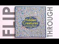 The Hidden Creatures Coloring Book by Åse Balko Flip Through