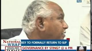 BSY all set to return to BJP formally