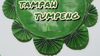 Cara Membuat Alas Tumpeng Motif Kipas/Leaf Craft