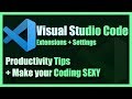 Getting started with Visual Studio Code | Best Themes + Must have Extensions & Productivity Tipps