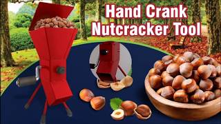 Hand Crank Nutcracker Tool - All Steel Nut Cracker Machine - for Hazelnuts...and more!