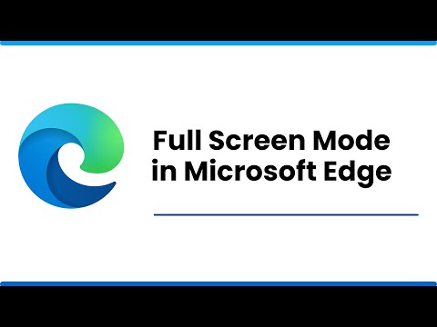 Windows 11 | Full Screen Mode in Microsoft Edge